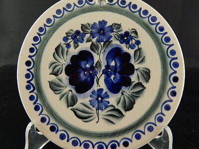 ANTICA PLACCA SOTTO PENTOLA CERAMICA WLOCLAWEK FAJANS POLONIA DIPINTA A MANO