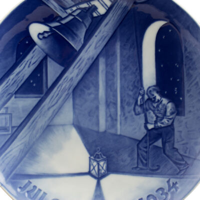 ROYAL COPENHAGEN BING&GRONDAHL PIATTO DI NATALE 1934 ORIGINALE PORCELLANA PRIMA