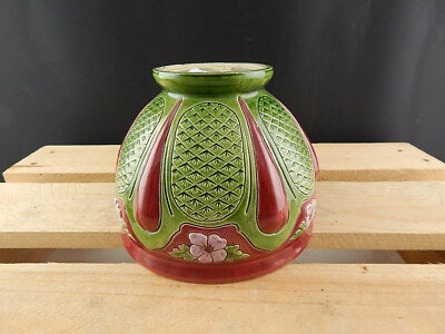 ANTICO UNICO CACHEPOT VASO BARBOTINE CERAMICA MAIOLICA SCHILLER & SONS BODENBACH