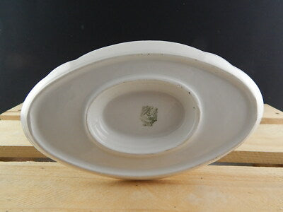 ANTICA ART DECO SALSIERA PORCELLANA DECORO ARGENTO VERBANO LAVENO 1935 ANDLOVITZ