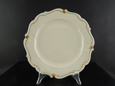 ROCAILLE VEB REICHENBACH PIATTO PORTATA VASSOIO PORCELLANA BIANCO ORO