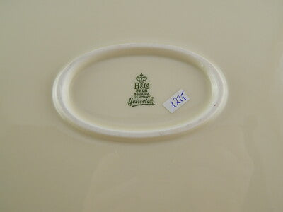 ANTICO ELEGANTE VASSOIO PORCELLANA H&CO HEINRICH SELB BAVARIA AUTUNNO #1725