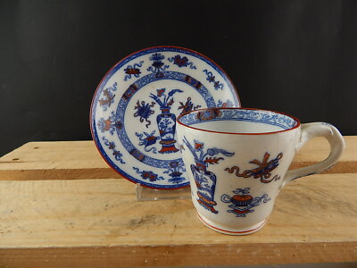 ANTICO 1850 SET PORCELLANA TAZZA E PIATTO MINTON STOKE STAFFORDSHIRE WOODSEAT