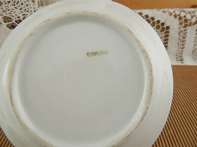 PREZIOSO RICHARD SET CAFFE' TAZZA E PIATTO CERAMICA SECONDA METÀ 800 DIPINTO