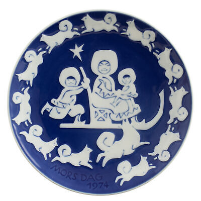 ROYAL COPENHAGEN PIATTO FESTA DELLA MAMMA 1974 ORIGINALE PORCELLANA PRIMA SCELTA