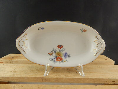 ANTICO SERVIZIO TAVOLA PIATTI PORCELLANA FREIBERG BAVARIA BOUQUET FIORI ESTIVI