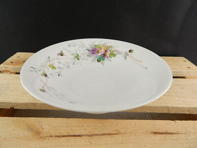 ANTICA ALZATA FRUTTIERA PORCELLANA GINORI METÀ 1800 DIPINTA MANO FIORI DI CAMPO