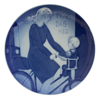 ROYAL COPENHAGEN PIATTO FESTA DELLA MAMMA 1980 ORIGINALE PORCELLANA PRIMA SCELTA