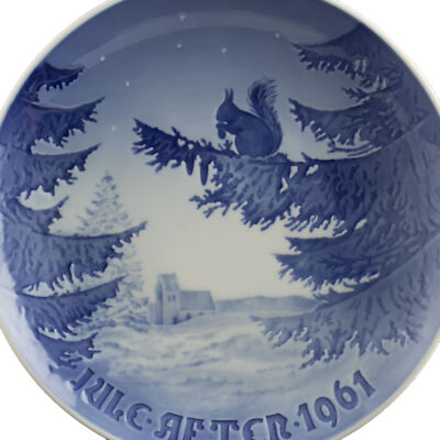 ROYAL COPENHAGEN BING&GRONDAHL PIATTO DI NATALE 1961 ORIGINALE PORCELLANA PRIMA