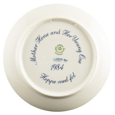 ROYAL COPENHAGEN PIATTO FESTA DELLA MAMMA 1984 ANIMALI ORIGINALE PORCELLANA PRIM