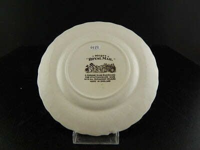 PIATTO CERAMICA VINTAGE ROYAL MAIL BY MYOTT STAFFORDSHIRE ENGLAND STAMPA A MANO