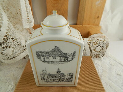 VINTAGE RARO VASO TEA CADDY PORCELLANA BING&GRONDAHL COPENHAGEN H. C. ANDERSEN