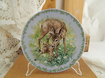 PIATTO PORCELLANA ROYAL COPENHAGEN NATURE'S CHILDREN THE FAWNS I CERBIATTI