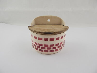 ANTICO PORTA ALLUMETTES FIAMMIFERI PARETE CERAMICA COUNTRY CHIC KITCHEN