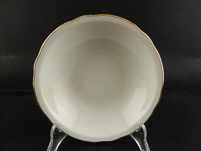 MODERNARIATO ANNI 60 CIOTOLA BIANCA PROFILO ORO CERAMICA LAVENO VERBANUM STONE #