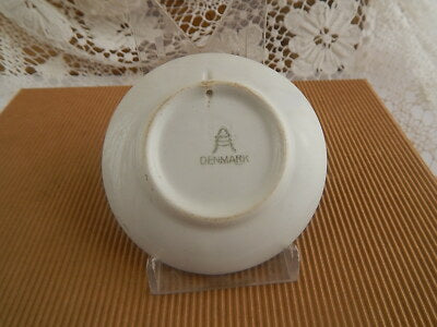 ANTICA PLAQUETTE COPENHAGEN CERAMICA ALUMINIA FAIENCE XIX SECOLO DECORO NATALE 2