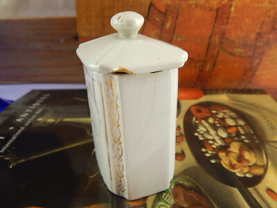 ANTICO ART DECO BARATTOLO CUCINA SOCIETÀ CERAMICA ITALIANA LAVENO DIFETTO