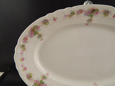 ANTICO VASSOIO PIATTO PORTATA PORCELLANA GINORI DOCCIA FORMA NAPOLI LIBERTY