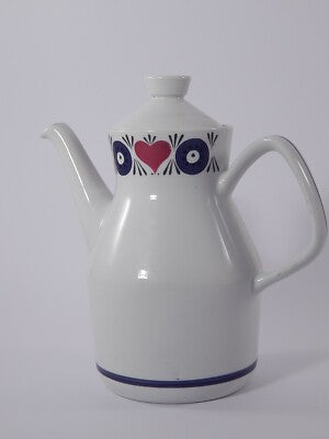 VINTAGE RARA TEIERA CAFFETTIERA PORCELLANA RORSTRAND SILJA PORCELAIN TEA POT