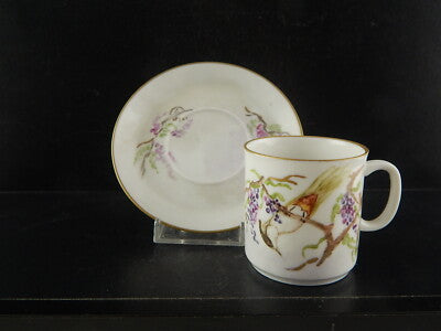 VINTAGE TAZZA CAFFE' PORCELLANA WINTERLING BAVARIA 1979 DIPINTA E FIRMATA #5288