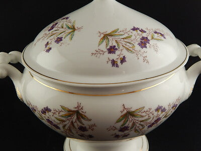 ANTICA LIMOGES HAVILAND ZUPPIERA CENTROTAVOLA PORCELLANA FINE 800 ART NOUVEAU #