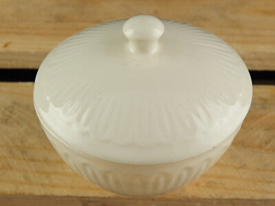 VINTAGE '50 RARA ZUCCHERIERA AVORIO CERAMICA TERRAGLIA LAVENO ANTONIA CAMPI