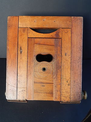 ANTICA AUTENTICA MACCHINA FOTOGRAFICA SOFFIETTO DI LEGNO OBIETTIVO APLANAT N. 2