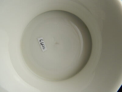 ANTICA RARA ZUPPIERA PORCELLANA VIEUX PARIGI BIANCA PROFILI VERDI E ORO FINE 800