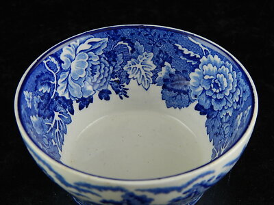 ANTICO SET LATTIERA ZUCCHERIERA ENOCH WOODS & SONS CERAMICA BLU ENGLISH SCENERY