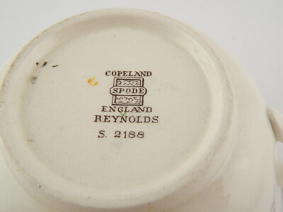 ANTICA RARA SCODELLA TAZZA CERAMICA ENGLAND COPELAND SPODE 1920 NATURA MORTA