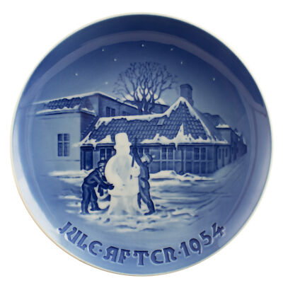 ROYAL COPENHAGEN BING&GRONDAHL PIATTO DI NATALE 1954 ORIGINALE PORCELLANA PRIMA