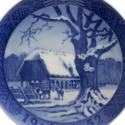 ROYAL COPENHAGEN PIATTO DI NATALE 1952 ORIGINALE PORCELLANA PRIMA SCELTA