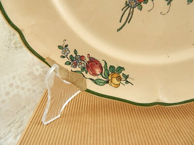 ANTICO PIATTO CERAMICA VECCHIA STRASBURGO VILLEROY&BOCH METTLACH FINE 1800 #2