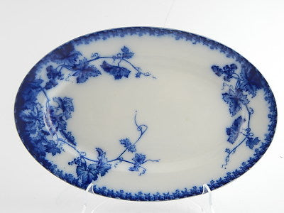 ANTICO VASSOIO OVALE CERAMICA PORCELLANA SARREGUEMINES U & C DECOR 8077 1850