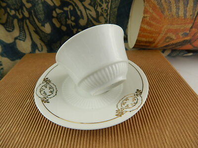 ANTICO PREZIOSO SET CAFFE’ PORCELLANA BIANCA ORO SCHUMANN 1920 BAVARIA LIBERTY #