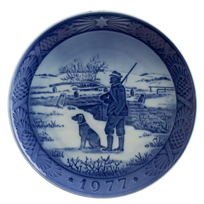 ROYAL COPENHAGEN PIATTO DI NATALE 1977 PORCELLANA COPENAGHEN ORIGINALE PRIMA SCE