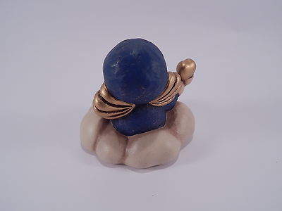 VINTAGE AUTENTICA CERAMICA THUN ANGELO BLU BOLZANO COLLEZIONE FAIENCE ANGEL BLUE