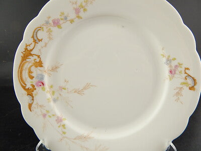 ANTICO SET 8 PIATTI PORCELLANA GINORI DOCCIA LIBERTY F.LLI FINOCCHI ROMA DIFETTI