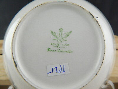 VINTAGE CIOTOLA ROSA BLU CERAMICA FONTEBASSO TREVISO FORTE GARANTITO