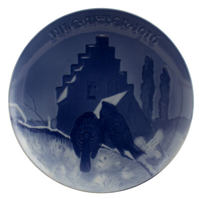 ROYAL COPENHAGEN BING&GRONDAHL PIATTO DI NATALE 1916 ORIGINALE PORCELLANA PRIMA