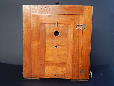 ANTICA AUTENTICA MACCHINA FOTOGRAFICA SOFFIETTO DI LEGNO OBIETTIVO APLANAT N. 2