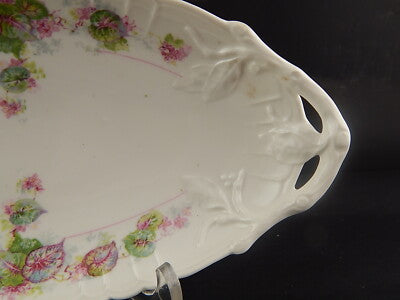 ANTICO VASSOIO RAVIERA PIATTO PORCELLANA GINORI DOCCIA FORMA NAPOLI LIBERTY