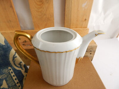 ANTICO SET CAFFETTIERA LATTIERA ZUCCHERIERA PORCELLANA GEBRUDER SCHOENAU SWAINE