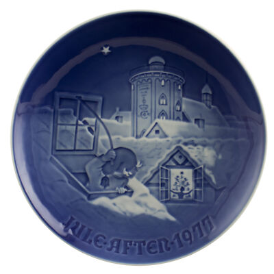 ROYAL COPENHAGEN BING&GRONDAHL PIATTO DI NATALE 1977 ORIGINALE PORCELLANA PRIMA