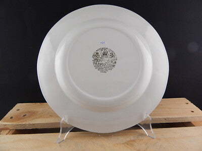 ANTICO PIATTO SEMI PORCELLANA ENOCH WEDGWOOD TUNSTALL LTD. OLD ENGLISH VILLAGE