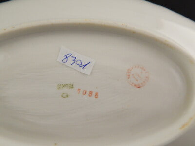 ANTICO VASSOIO RAVIERA PIATTO PORCELLANA GINORI DOCCIA FORMA NAPOLI LIBERTY