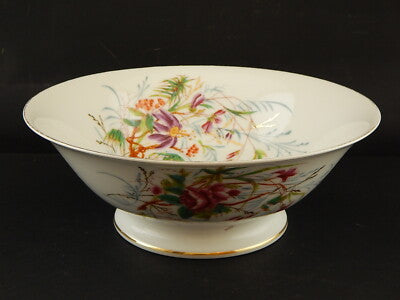 ANTICA FRUTTIERA CENTROTAVOLA ALZATA PORCELLANA LIMOGES CHARLES FIELD HAVILAND