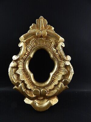 ANTICA PREZIOSA CORNICE LEGNO SCOLPITO DECORATA PASTIGLIA DORATA LUIGI XV 1700 #