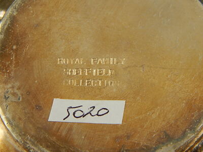 VINTAGE CIOTOLA PORTA CIOCCOLATINI ROYAL FAMILY SHEFFIELD COLLECTION SILVERPLATE