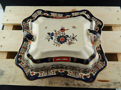 ANTICA PREZIOSA RARA LEGUMIERA PORCELLANA MASON’S WINDSOR PATTERN DIPINTA A MANO